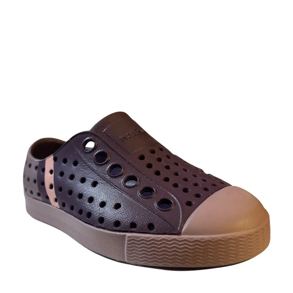Native Jefferson Kids Purple Lavender‎ Perforated Slip On Water Shoes Size C5
